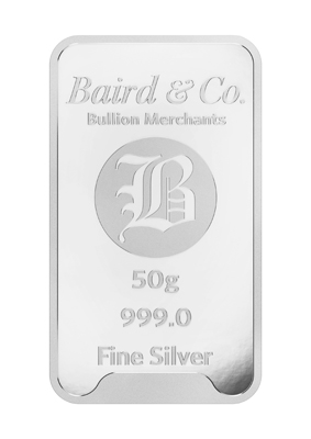 50g Silver Minted Bar